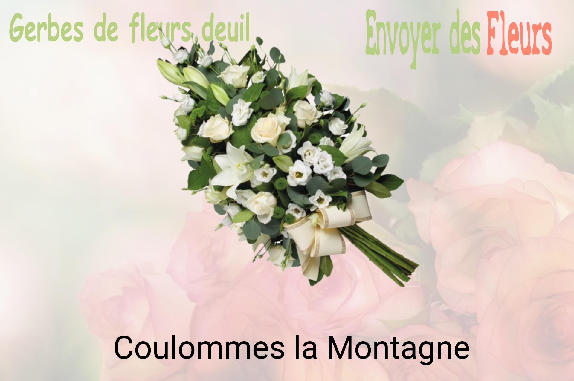 Gerbe de fleurs de deuil livrée à Coulommes-la-Montagne